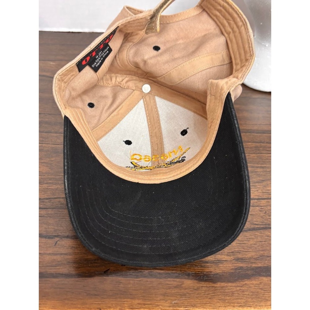 Otto Aviation Airplane N1636Q Embroidered Hat Tan Black Adjustable Cap - Picture 5 of 5